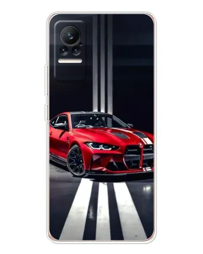 Чохол для Xiaomi Civi з картинкою «Червона BMW на дорозі»