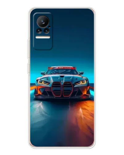 Чехол для Xiaomi Civi с картинкой «BMW — огни неона» Чехол для Xiaomi Civi с картинкой «BMW — огни неона»
