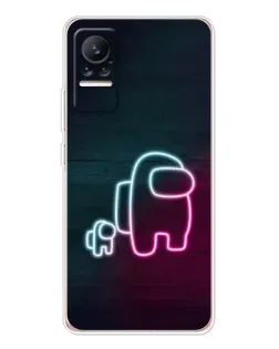 Чохол для Xiaomi Civi з картинкою «Among Us неон-арт»