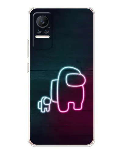 Чохол для Xiaomi Civi з картинкою «Among Us неон-арт» Чохол для Xiaomi Civi з картинкою «Among Us неон-арт»