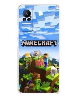 Чохол для Xiaomi Civi з картинкою «Minecraft класичний світ»