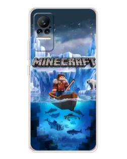 Чохол для Xiaomi Civi з картинкою «Minecraft льодянийсвіт»