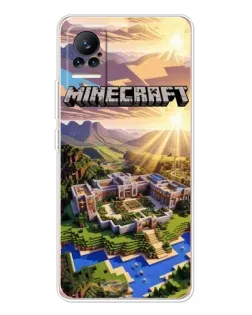 Чохол для Xiaomi Civi з картинкою «Minecraft панорама»