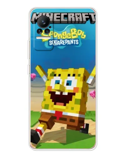Чехол для Xiaomi Civi с картинкой «Губка Боб Minecraft» Чехол для Xiaomi Civi с картинкой «Губка Боб Minecraft»