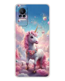 Чохол для Xiaomi Civi з картинкою «Єдиноріг серед хмар»