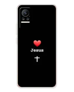 Чехол для Xiaomi Civi с картинкой «Сердце - Jesus» Чехол для Xiaomi Civi с картинкой «Сердце - Jesus»