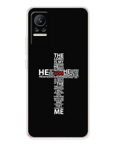 Чехол для Xiaomi Civi с картинкой «Текстовый крест» Чехол для Xiaomi Civi с картинкой «Текстовый крест»