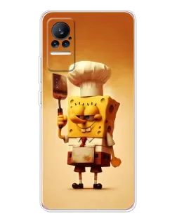 Чохол для Xiaomi Civi з картинкою «Губка Боб кухар»