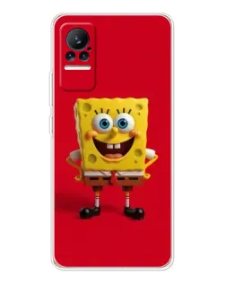 Чохол для Xiaomi Civi з картинкою «Спанч Боб на червоному»