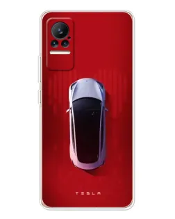 Чохол для Xiaomi Civi з картинкою «Tesla Top View»