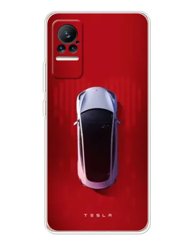 Чохол для Xiaomi Civi з картинкою «Tesla Top View»