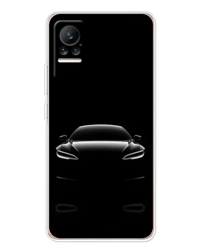 Чохол для Xiaomi Civi з картинкою «Силует Tesla Night»