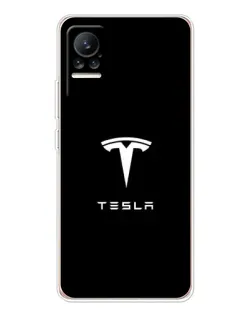 Чохол для Xiaomi Civi з картинкою «Tesla White Logo»