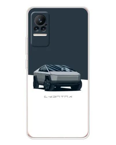 Чохол для Xiaomi Civi з картинкою «Сріблястий Cybertruck Tesla»