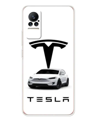 Чохол для Xiaomi Civi з картинкою «Tesla White Style»
