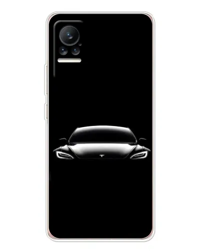 Чохол для Xiaomi Civi з картинкою «Фари Tesla Night»