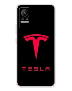 Чохол для Xiaomi Civi з картинкою «Tesla Red Logo»