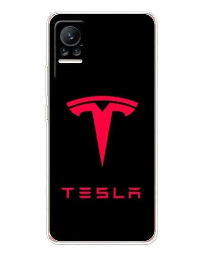 Чохол для Xiaomi Civi з картинкою «Tesla Red Logo»