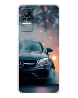 Чохол для Xiaomi Civi з картинкою «Mercedes — нічне місто»