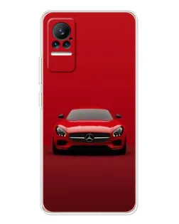 Чехол для Xiaomi Civi с картинкой «Красный Mercedes AMG»