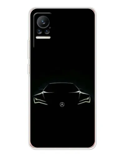 Чехол для Xiaomi Civi с картинкой «Mercedes — силуэт авто» Чехол для Xiaomi Civi с картинкой «Mercedes — силуэт авто»