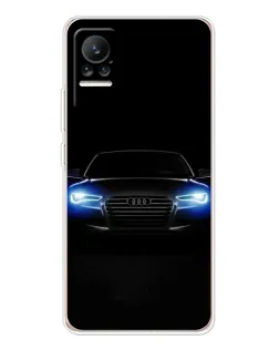 Чохол для Xiaomi Civi з картинкою «Audi в неоні»