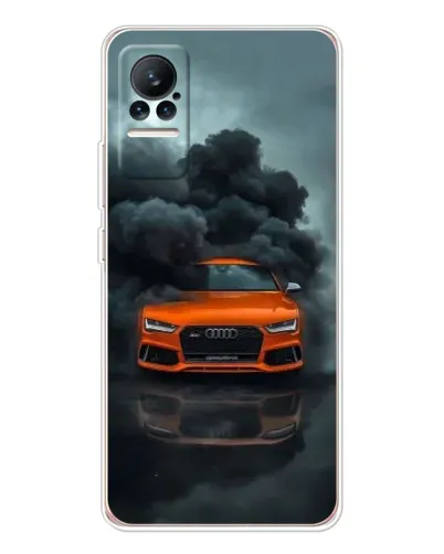 Чохол для Xiaomi Civi з картинкою «Audi у хмарах диму»