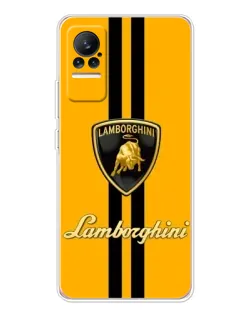 Чохол для Xiaomi Civi з картинкою «Lamborghini Stripe жовтий»