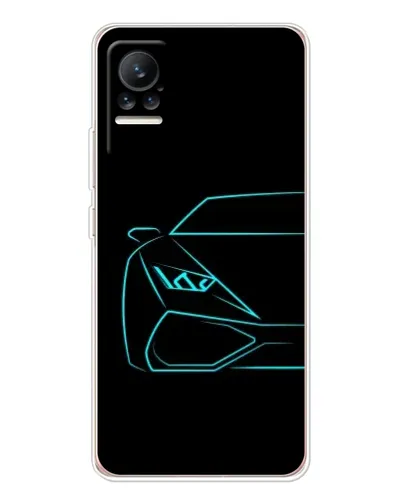 Чохол для Xiaomi Civi з картинкою «Блакитний силует Lamborghini» Чохол для Xiaomi Civi з картинкою «Блакитний силует Lamborghini»