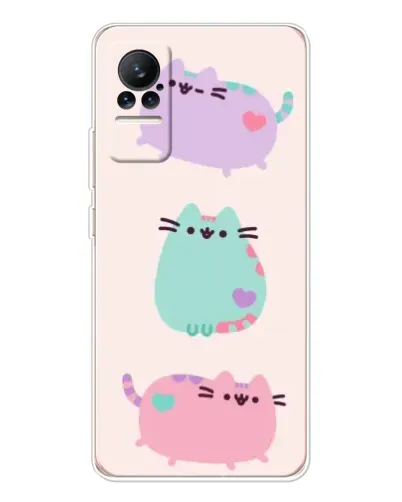 Чохол для Xiaomi Civi з картинкою «Pusheen тріо»