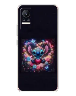 Чохол для Xiaomi Civi з картинкою «Stitch у квітах»