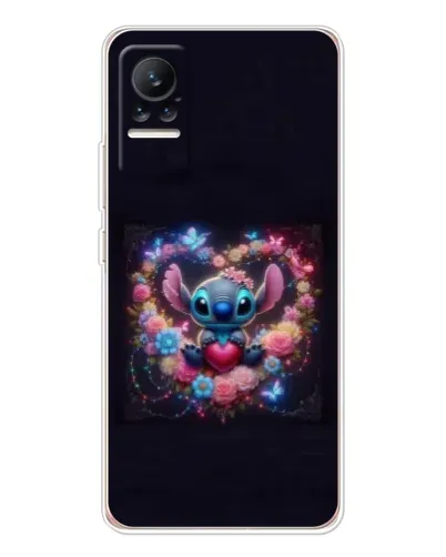 Чохол для Xiaomi Civi з картинкою «Stitch у квітах»
