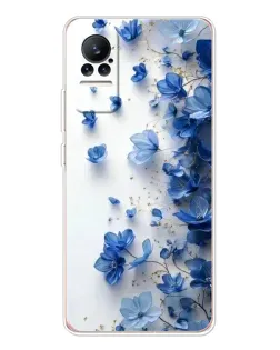Чохол для Xiaomi Civi з картинкою «Блакитний квітковий каскад»