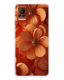 Чохол для Xiaomi Civi з картинкою «Помаранчева макро квітка»
