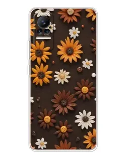 Чохол для Xiaomi Civi з картинкою «Візерунок з маленьких соняшників»