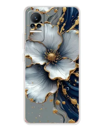 Чохол для Xiaomi Civi з картинкою «Біла квітка та золотий флюїд» Чохол для Xiaomi Civi з картинкою «Біла квітка та золотий флюїд»