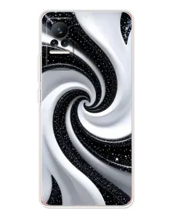 Чехол для Xiaomi Civi с картинкой «Черно-белая спираль» Чехол для Xiaomi Civi с картинкой «Черно-белая спираль»