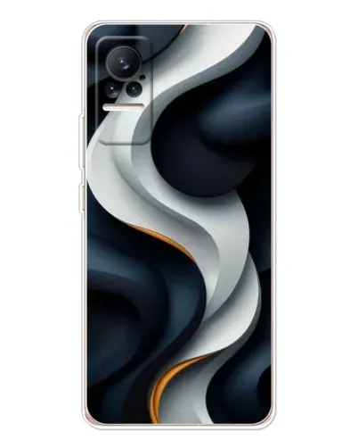 Чохол для Xiaomi Civi з картинкою «Об'ємні чорно-білі стрічки» Чохол для Xiaomi Civi з картинкою «Об'ємні чорно-білі стрічки»