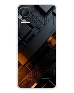 Чохол для Xiaomi Civi з картинкою «Чорні геометричні блоки»