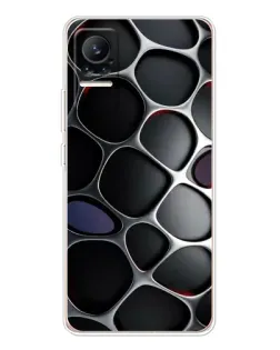 Чохол для Xiaomi Civi з картинкою «Об'ємна темна решітка»