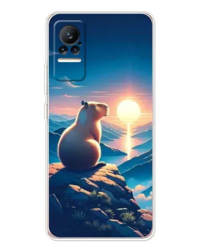 Чохол для Xiaomi Civi з картинкою «Захід сонця з капібарою» Чохол для Xiaomi Civi з картинкою «Захід сонця з капібарою»