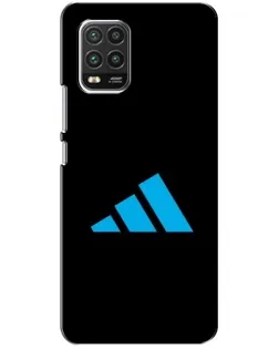 Чехол для Xiaomi Mi 10 Lite с картинкой «Adidas Cyan Logo»