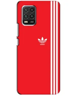 Чехол для Xiaomi Mi 10 Lite с картинкой «Красный минимализм Adidas»