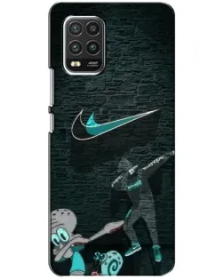 Чехол для Xiaomi Mi 10 Lite с картинкой «Спортивный арт Nike»