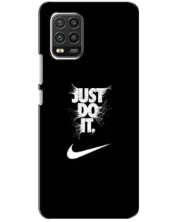 Чехол для Xiaomi Mi 10 Lite с картинкой «Текстовый принт Nike»