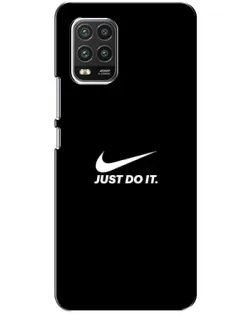 Чехол для Xiaomi Mi 10 Lite с картинкой «Минимализм от Nike»