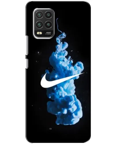 Чехол для Xiaomi Mi 10 Lite с картинкой «Nike и синий дым» Чехол для Xiaomi Mi 10 Lite с картинкой «Nike и синий дым»