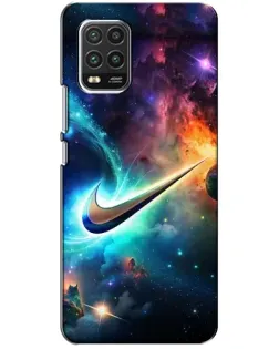 Чехол для Xiaomi Mi 10 Lite с картинкой «Космический Nike Swoosh»
