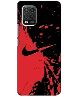 Чохол для Xiaomi Mi 10 Lite з картинкою «Червоні бризки Nike» Чохол для Xiaomi Mi 10 Lite з картинкою «Червоні бризки Nike»