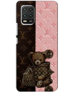 Чохол для Xiaomi Mi 10 Lite з картинкою «Ведмедик у стилі LV»